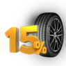 15 % Rabatt auf alle Reifen der Marken Goodyear, Dunlop, Fulda, Sava, Debica und Cooper.